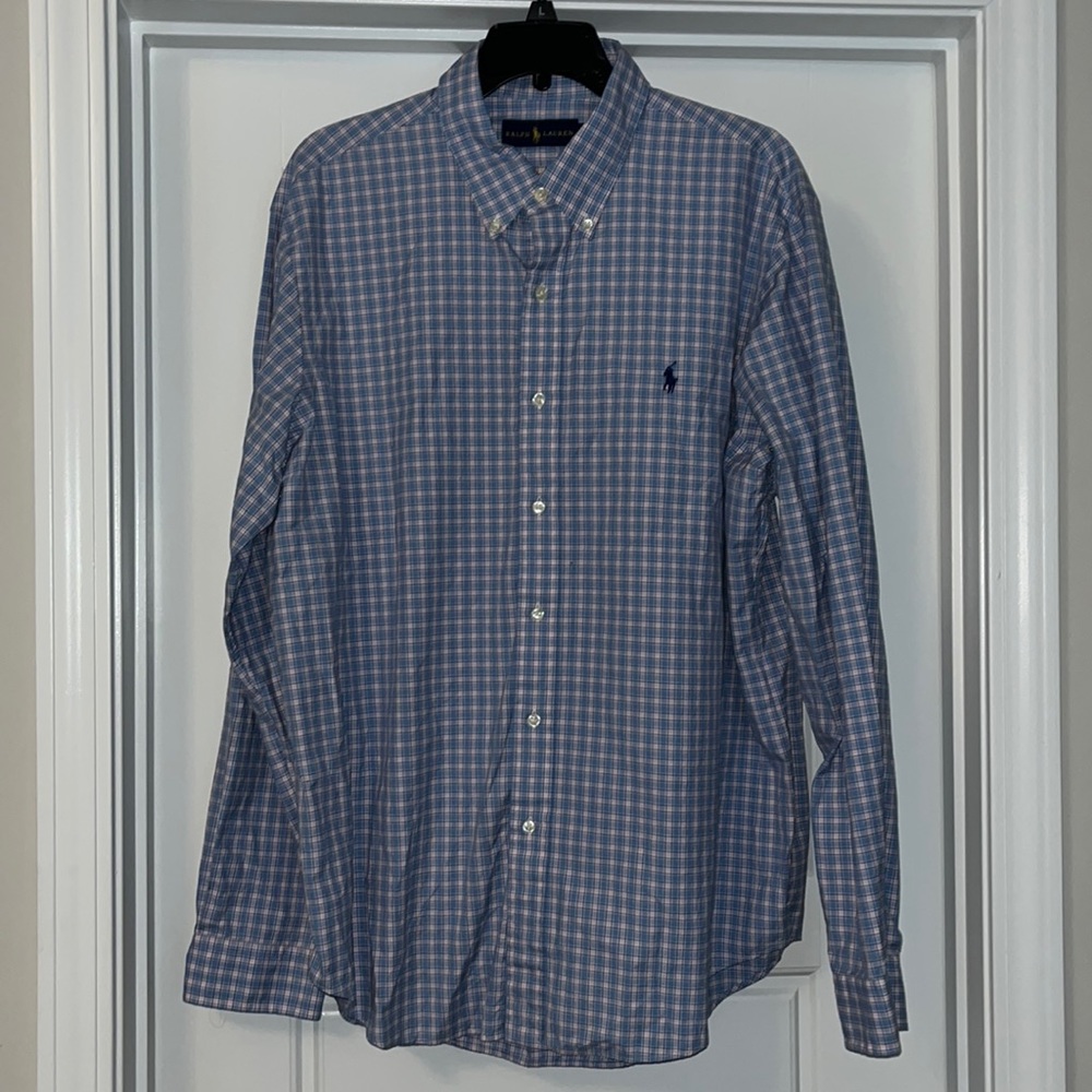 Ralph Lauren Long sleeve button down dress shirt.